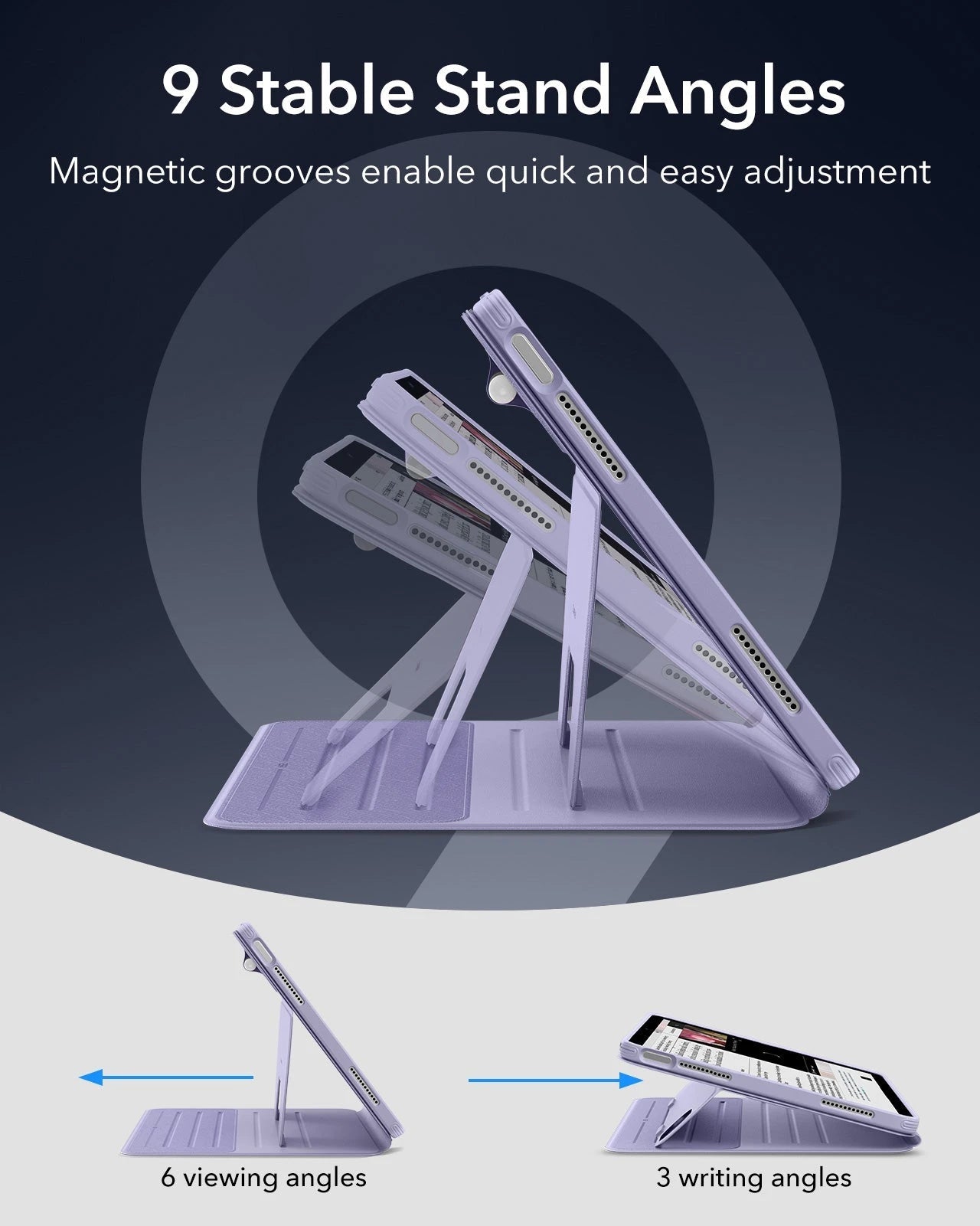 iPad Air 13" (M4) 2026 Shift Magnetic Case - Light Purple ESR ESR