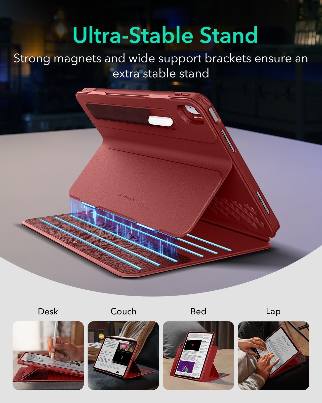 iPad Air 13" (M4) 2026 Shift Magnetic Case - Red ESR ESR