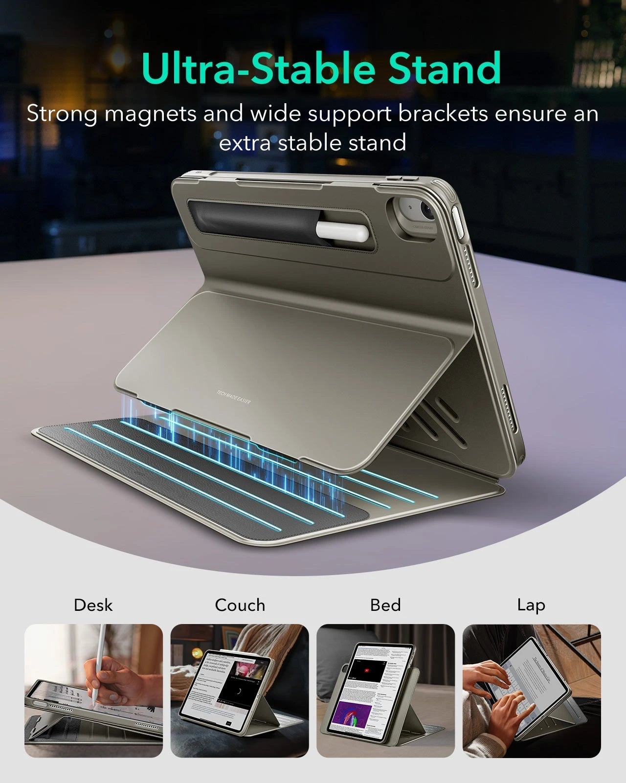 iPad Air 13" (M4) 2026 Shift Magnetic Case - Titanium ESR ESR