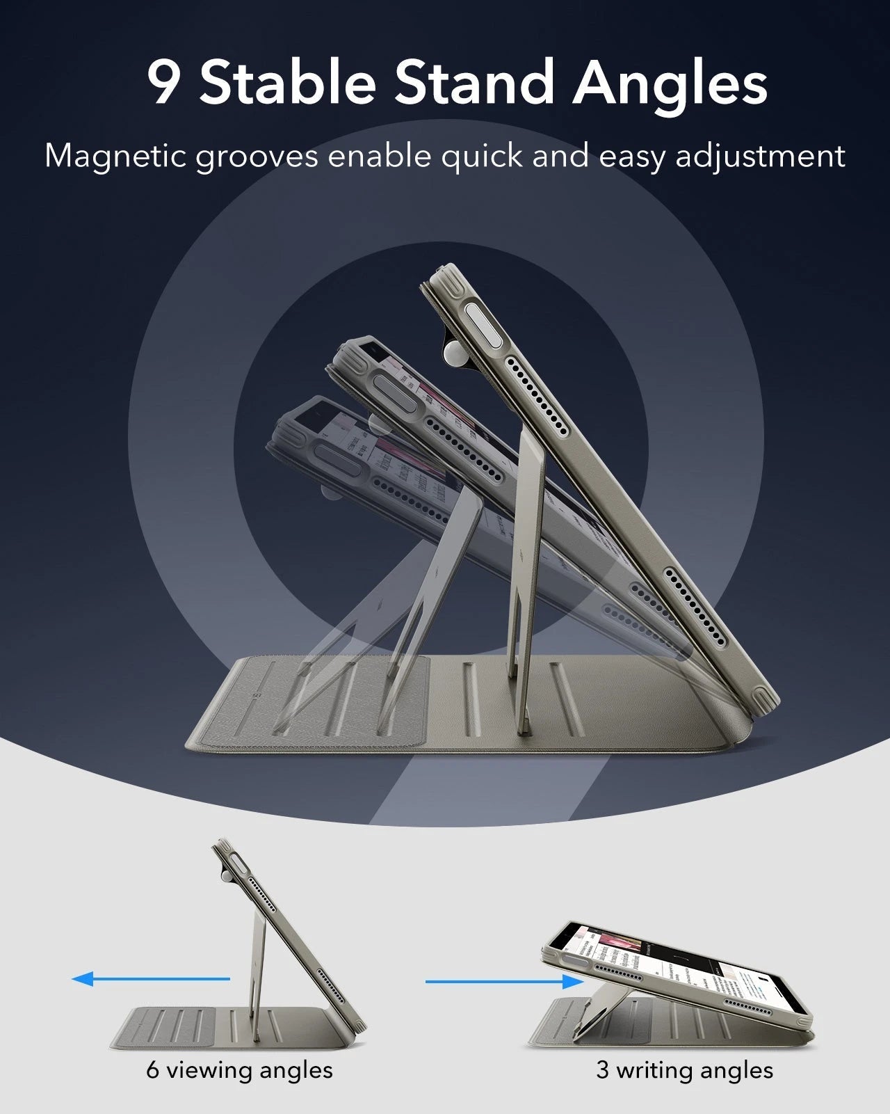 iPad Air 13" (M4) 2026 Shift Magnetic Case - Titanium ESR ESR