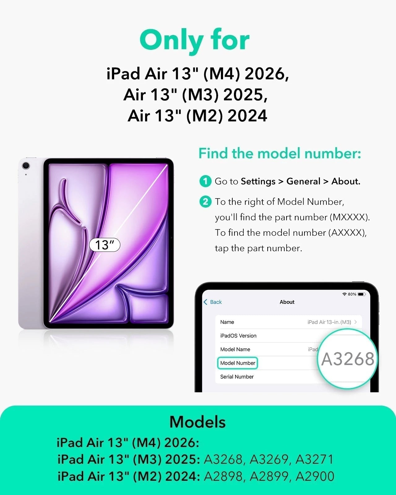 iPad Air 13" (M4) 2026 UltraFit Classic Paper-Feel Screen Protector – 2 Pack ESR ESR