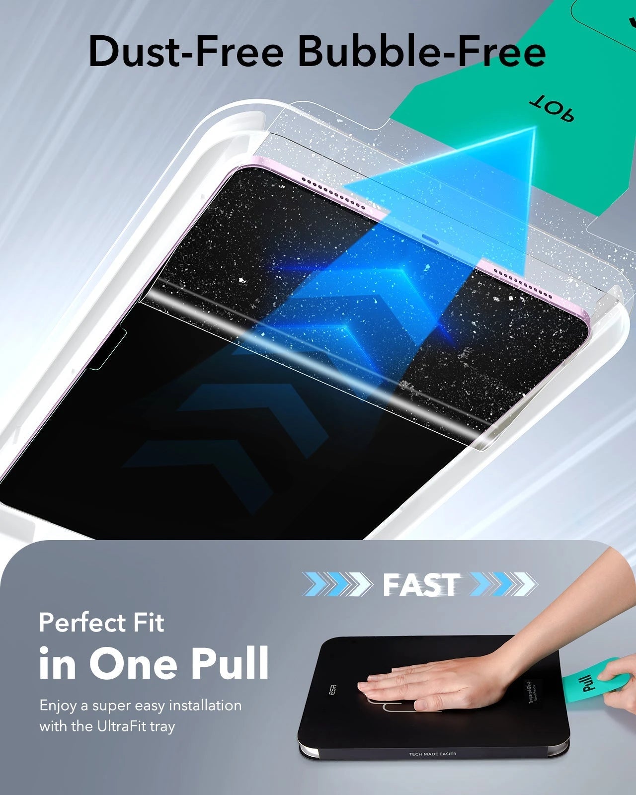 iPad Air 13" (M4) 2026 UltraFit Classic Screen Protector - 2 Pack ESR ESR