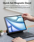 iPad Air 13-inch (M4) 2026 Keyboard Case with Pencil Holder-Quick-set magnetic stand