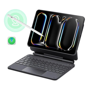 iPad Air 11ʺ (2024), Air 10.9ʺ (5th/4th Gen), and Pro 11ʺ (4th/3rd/2nd/1st Gen) Rebound Magnetic Keyboard Case 360 Pencil Bundle - UK Layout-Black ESR ESR
