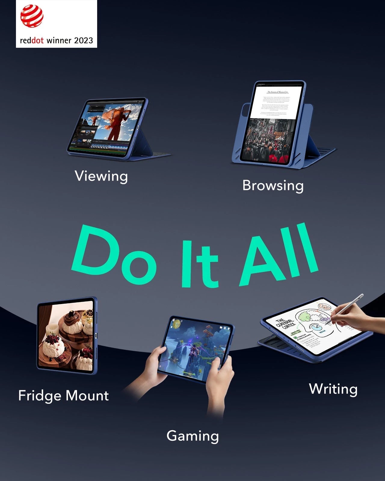 iPad Pro 11" (2024) Shift Transformation Bundle - Blue ESR ESR