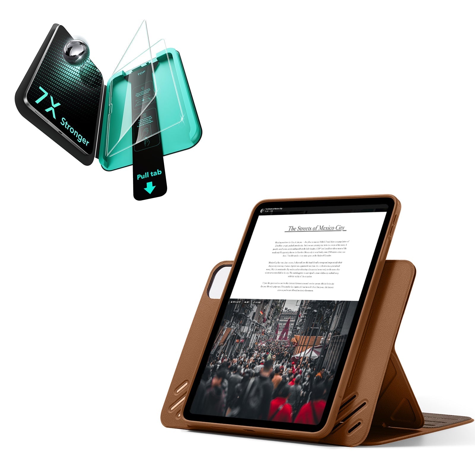 iPad Pro 11" (2025) Bundle Shift Magnetic Case & Armorite® Protection - Brown ESR ESR