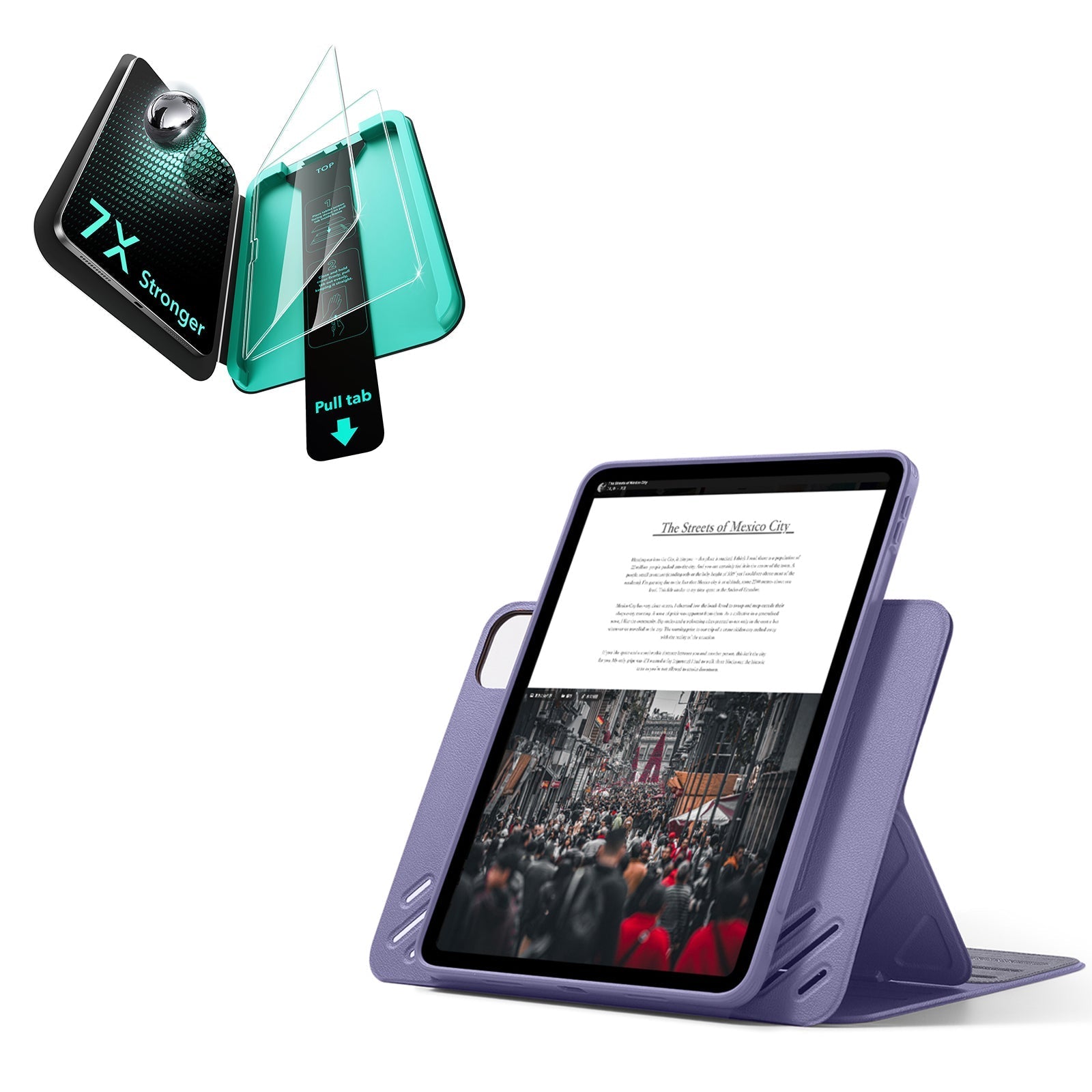 iPad Pro 11" (2025) Bundle Shift Magnetic Case & Armorite® Protection - Purple ESR ESR