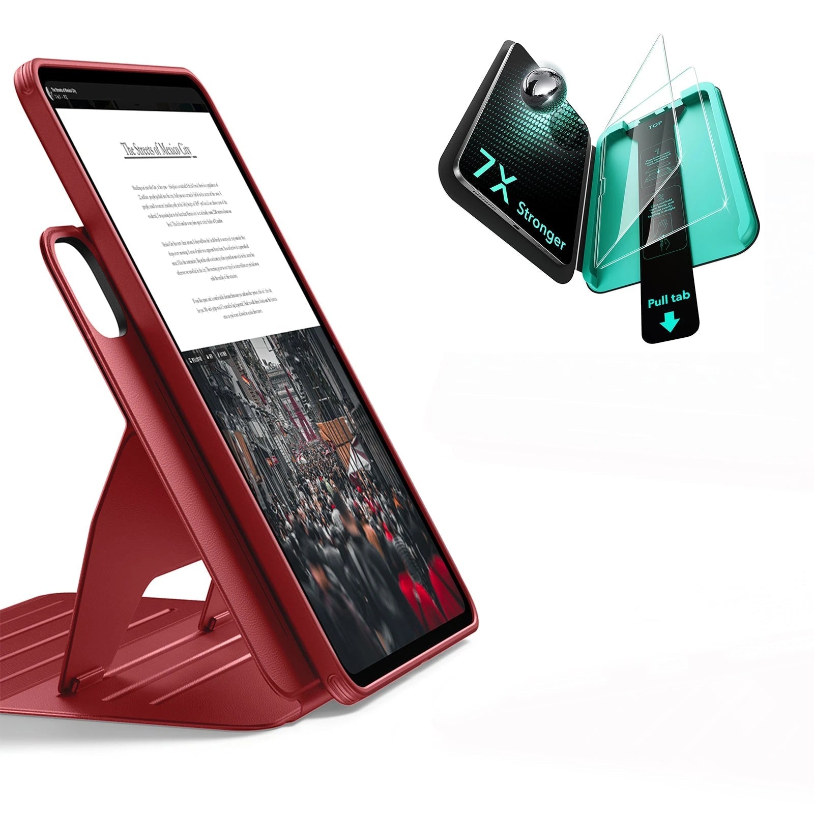 iPad Pro 11" (2025) Bundle Shift Magnetic Case & Armorite® Protection - Red ESR ESR