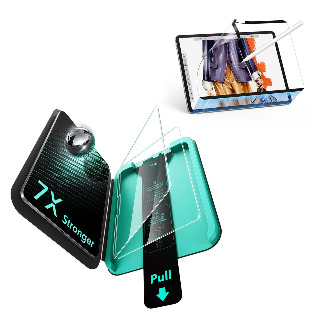 iPad Pro 11" (2025) Paper-Feel Magnetic Screen Protector Set –  1 Paper-Feel + 2 Tempered Glass ESR ESR