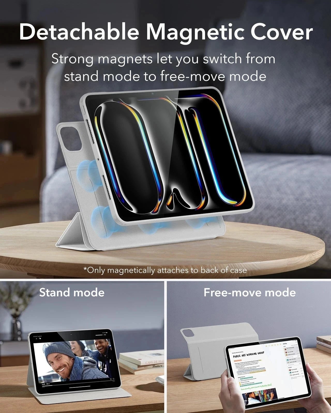 iPad Pro 11ʺ (2025) Rebound Hybrid Case 360 - Brilliant White ESR ESR