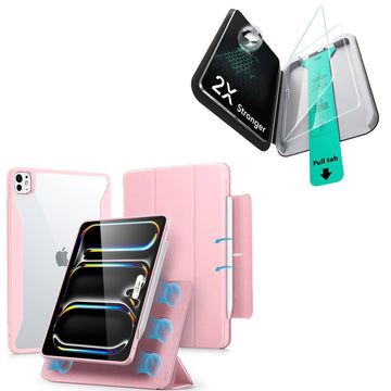 iPad Pro 11ʺ (2025) Rebound Case and Screen Protector Bundle - Pink ESR ESR