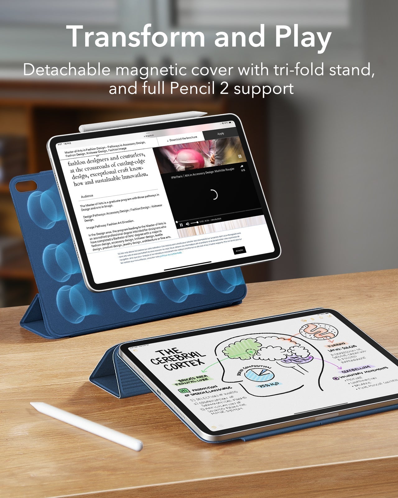 iPad Pro 11" (2025) Rebound Magnetic Case - Navy Blue ESR ESR