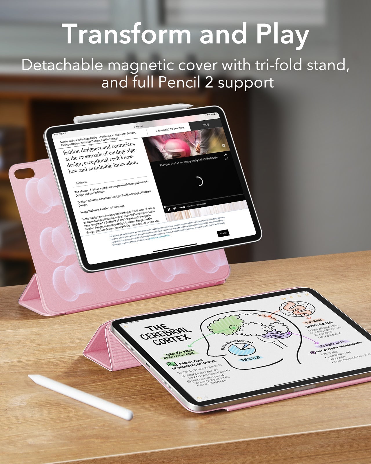 iPad Pro 11" (2025) Rebound Magnetic Case - Pink ESR ESR