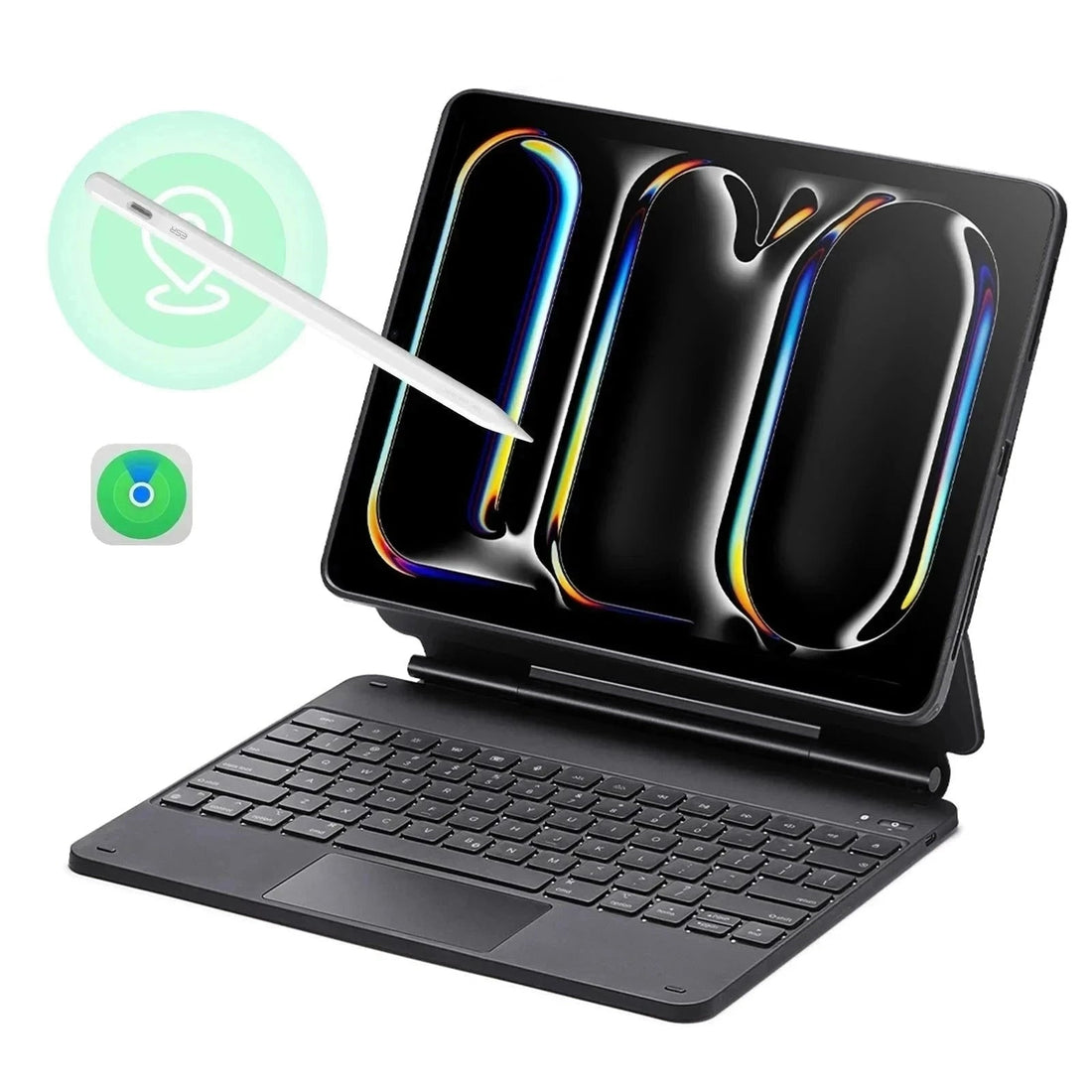 iPad Pro 13ʺ (2025) Rebound Magnetic Keyboard Case 360 Pencil Bundle - US Layout-Black ESR ESR
