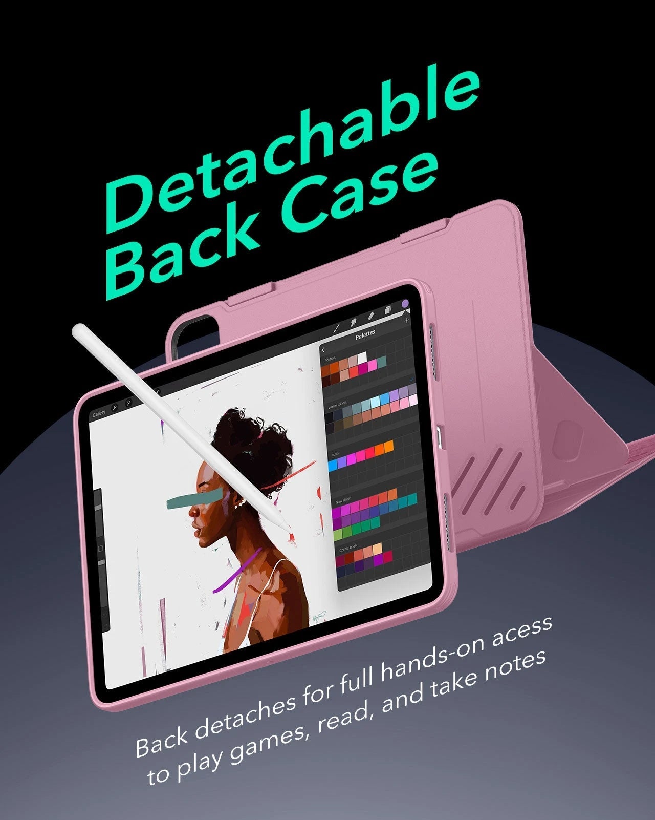 iPad Pro 11″ (2025) Shift Magnetic Case with Pencil Bundle - Pink ESR ESR