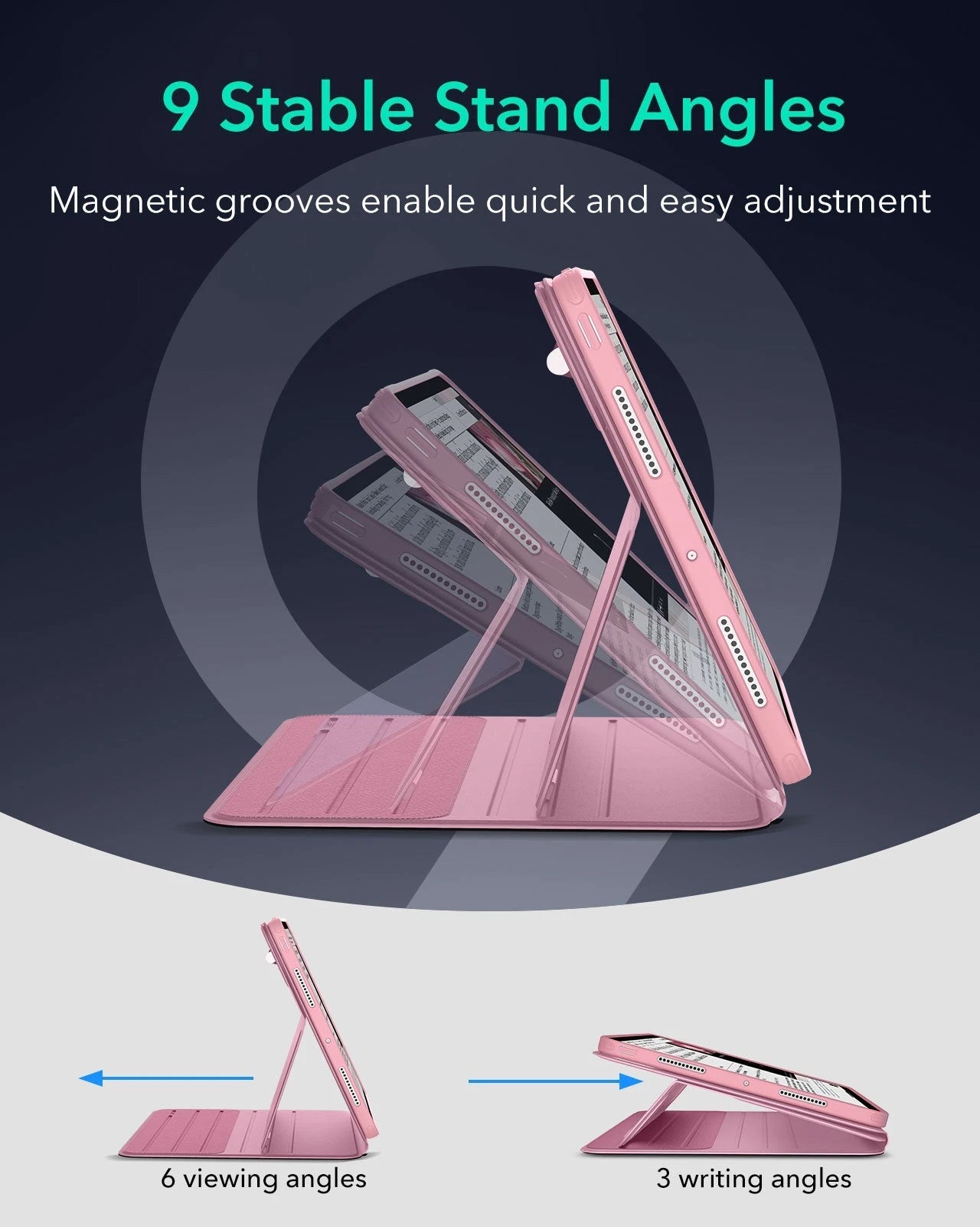 iPad Pro 11″ (2025) Shift Magnetic Case with Pencil Bundle - Pink ESR ESR
