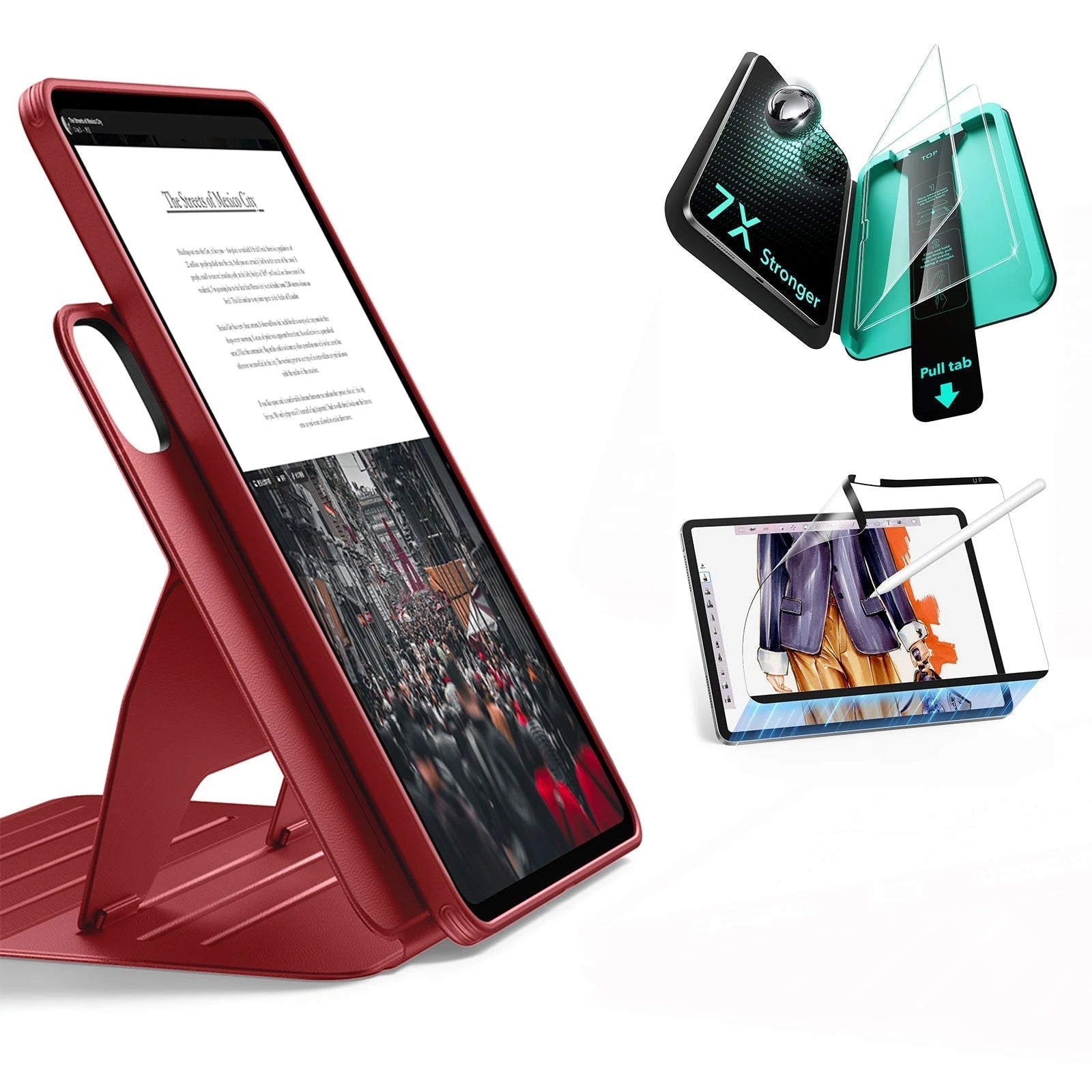 iPad Pro 11" (2025) Shift Transformation Bundle - Red ESR ESR