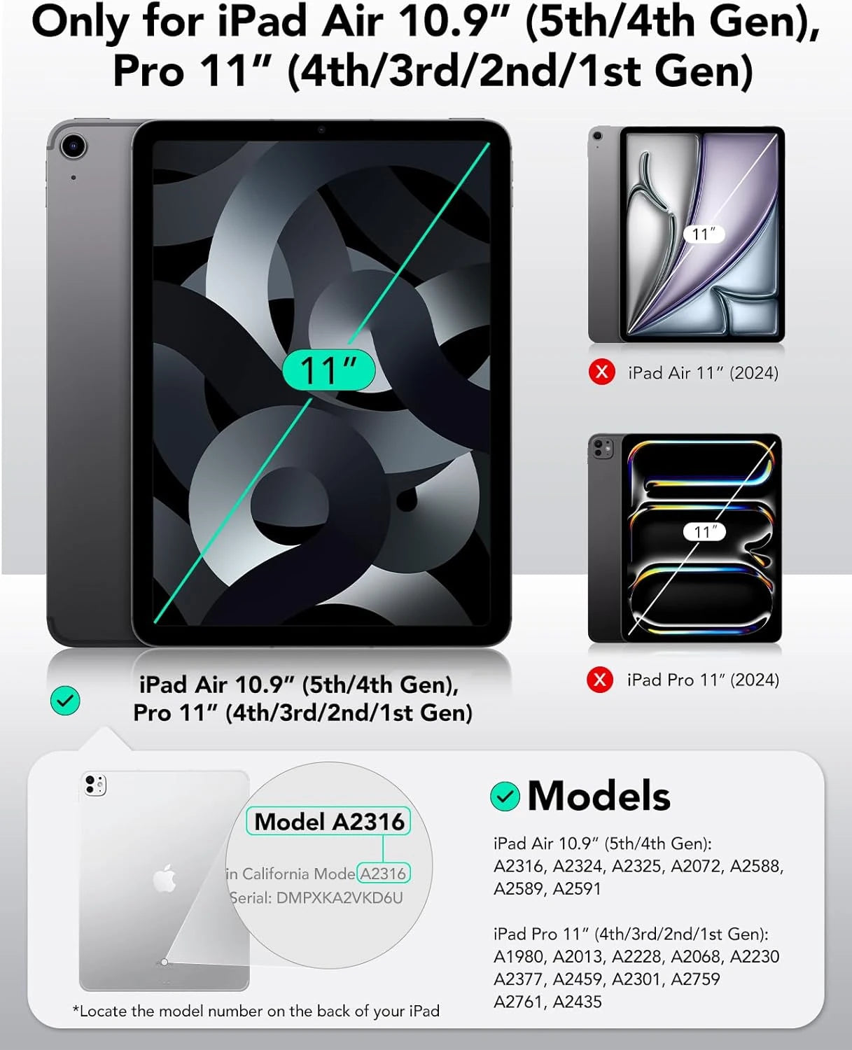 iPad-Pro-11-and-Air-5-4-Paper-Feel-Magnetic-Screen-Protector2 Only for iPad Air 10.9" (5th/4th Gen),     Pro 11" (4th/3rd/2nd/1st Gen)