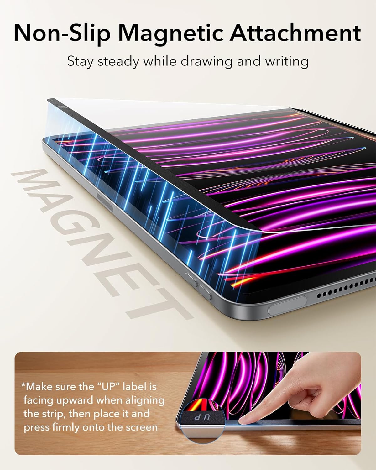 Non-Slip Magnetic Attachment
