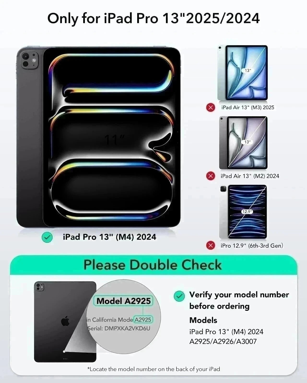 iPad Pro 13" (2024) Shift Keyboard Case (Detachable) - US Layout - Dark Gray ESR ESR