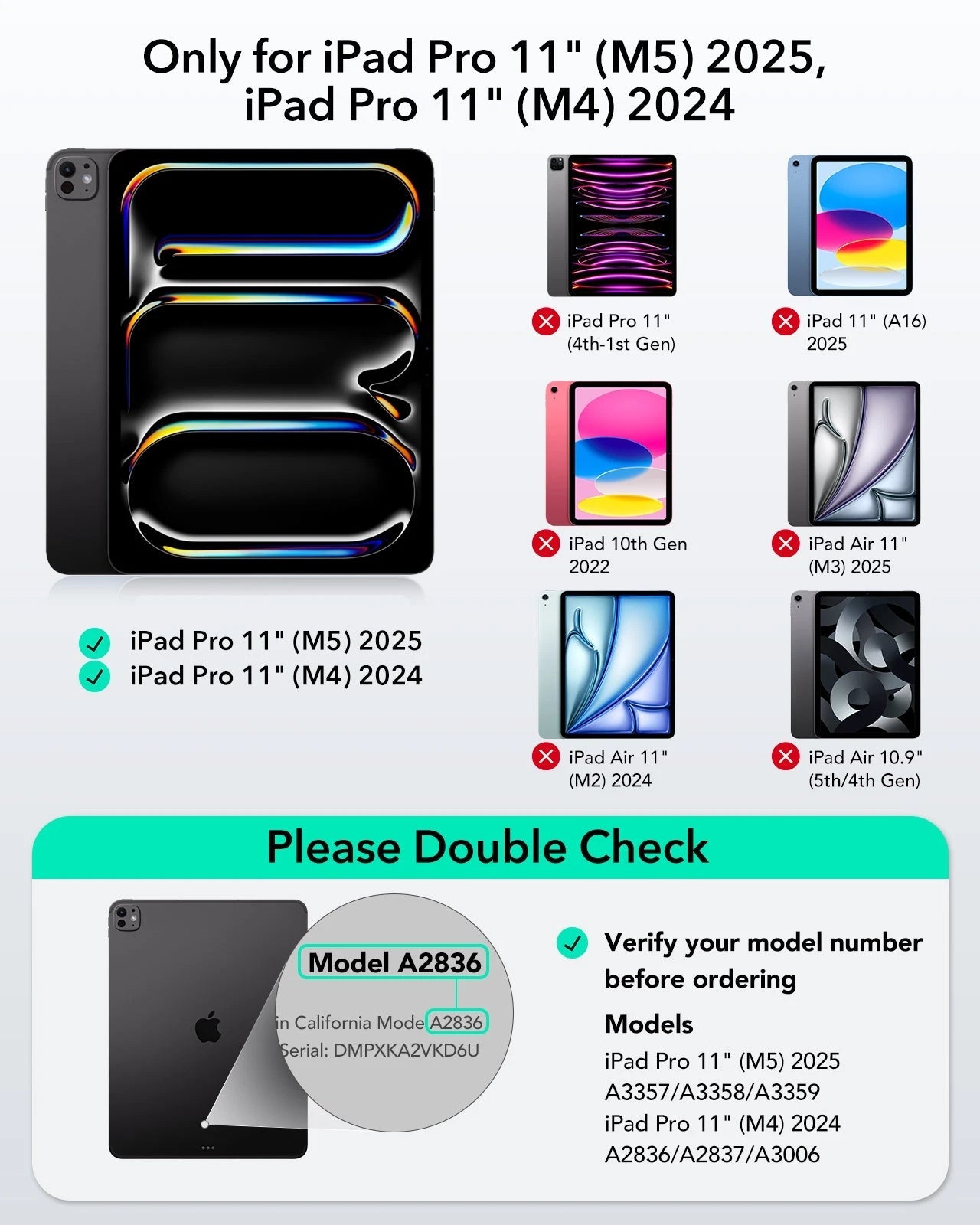 iPad Pro 11" (M5) 2025 Bundle Shift Keyboard Case and Armorite Screen Protector  - US Layout - Dark Gray ESR ESR