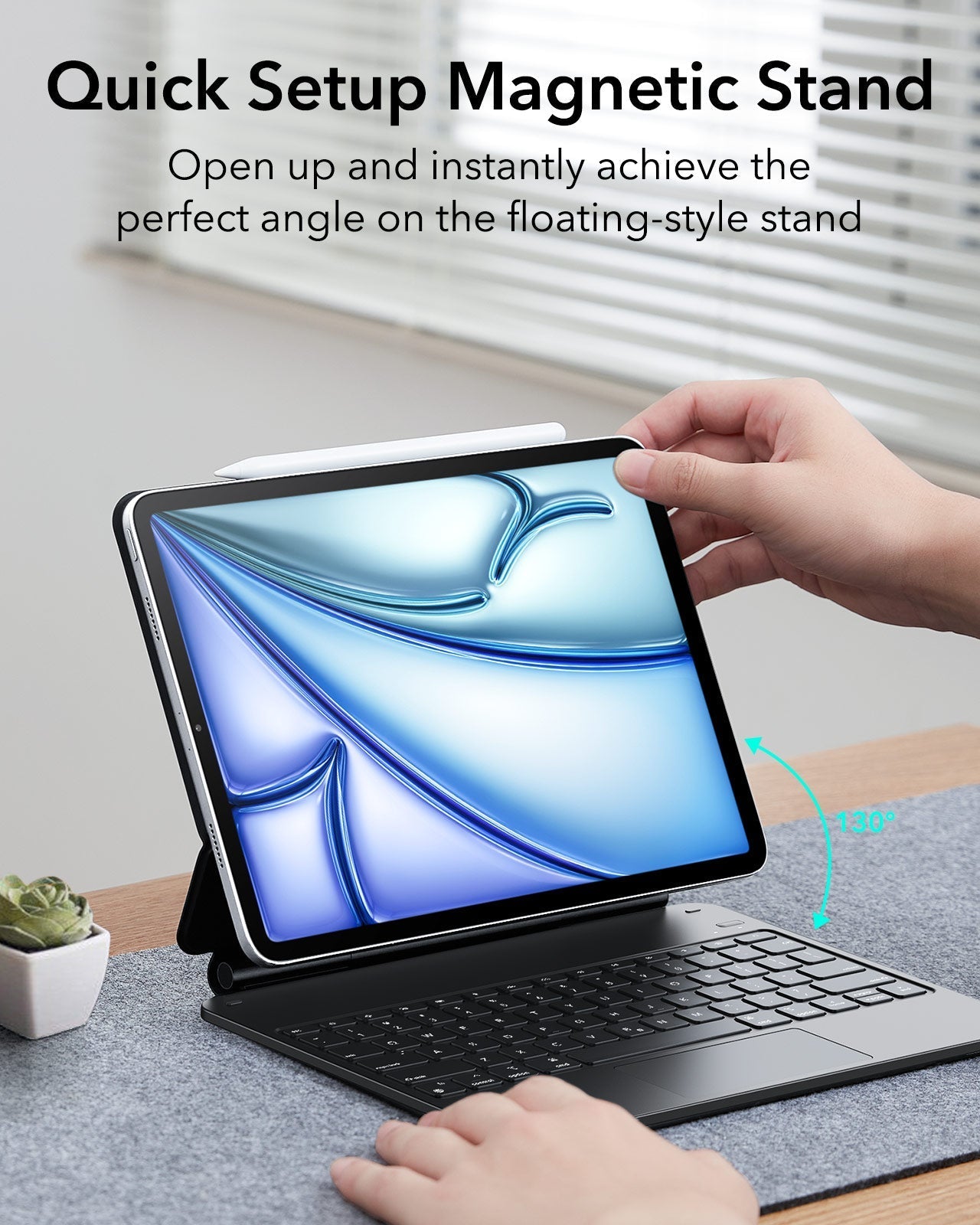 iPad Pro 12.9″ (2022) Rebound Magnetic Keyboard Case - US Layout-Black ESR ESR