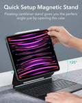 iPad Pro 12.9″ (6th/5th/4th/3rd Gen) Rebound Magnetic Keyboard Case 360 - US Layout-Black-quick setup magnetic stand