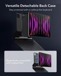 iPad Pro 12.9″ (6th/5th/4th/3rd Gen) Rebound Magnetic Keyboard Case 360 - US Layout-Black-versatile detachable back case