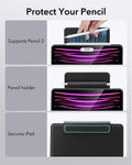 iPad Pro 12.9″ (6th/5th/4th/3rd Gen) Rebound Magnetic Keyboard Case 360 - US Layout-Black-protect your pencil