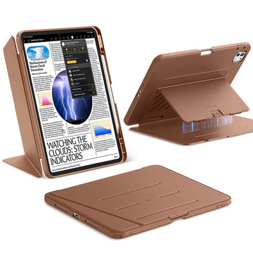 iPad Pro 13" (2024) Flip Magnetic Case with Pencil Holder - Brown ESR ESR