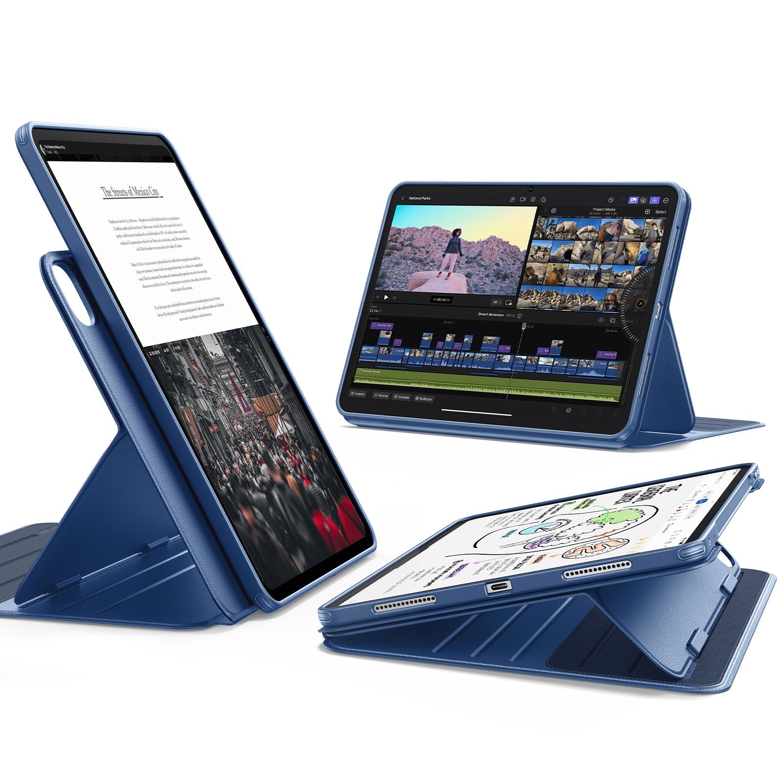 iPad Pro 13ʺ (2024) Shift Magnetic Case - Navy Blue ESR ESR