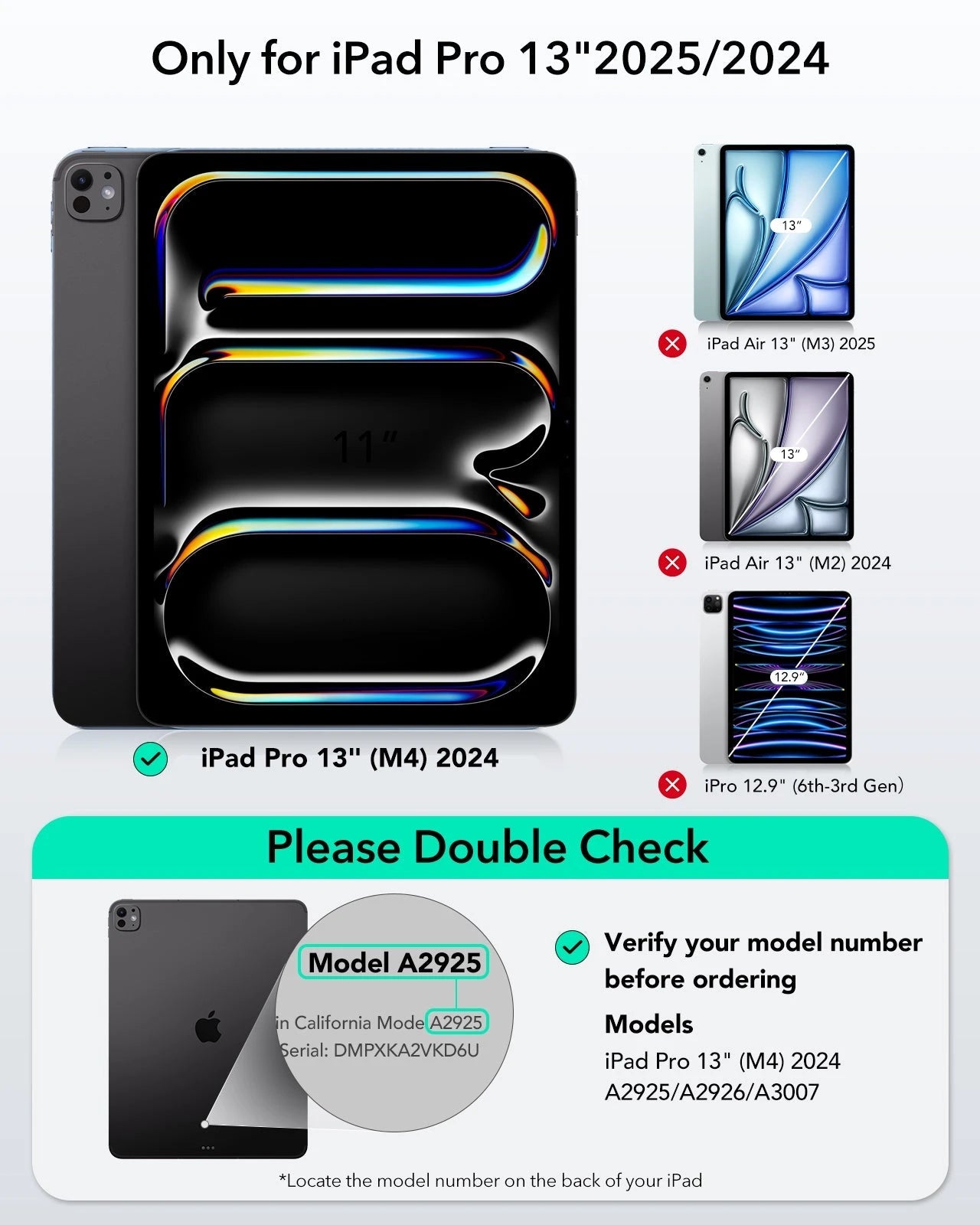 iPad Pro 13" (2024) Shift Keyboard Case (Detachable) - US Layout - Dark Gray ESR ESR