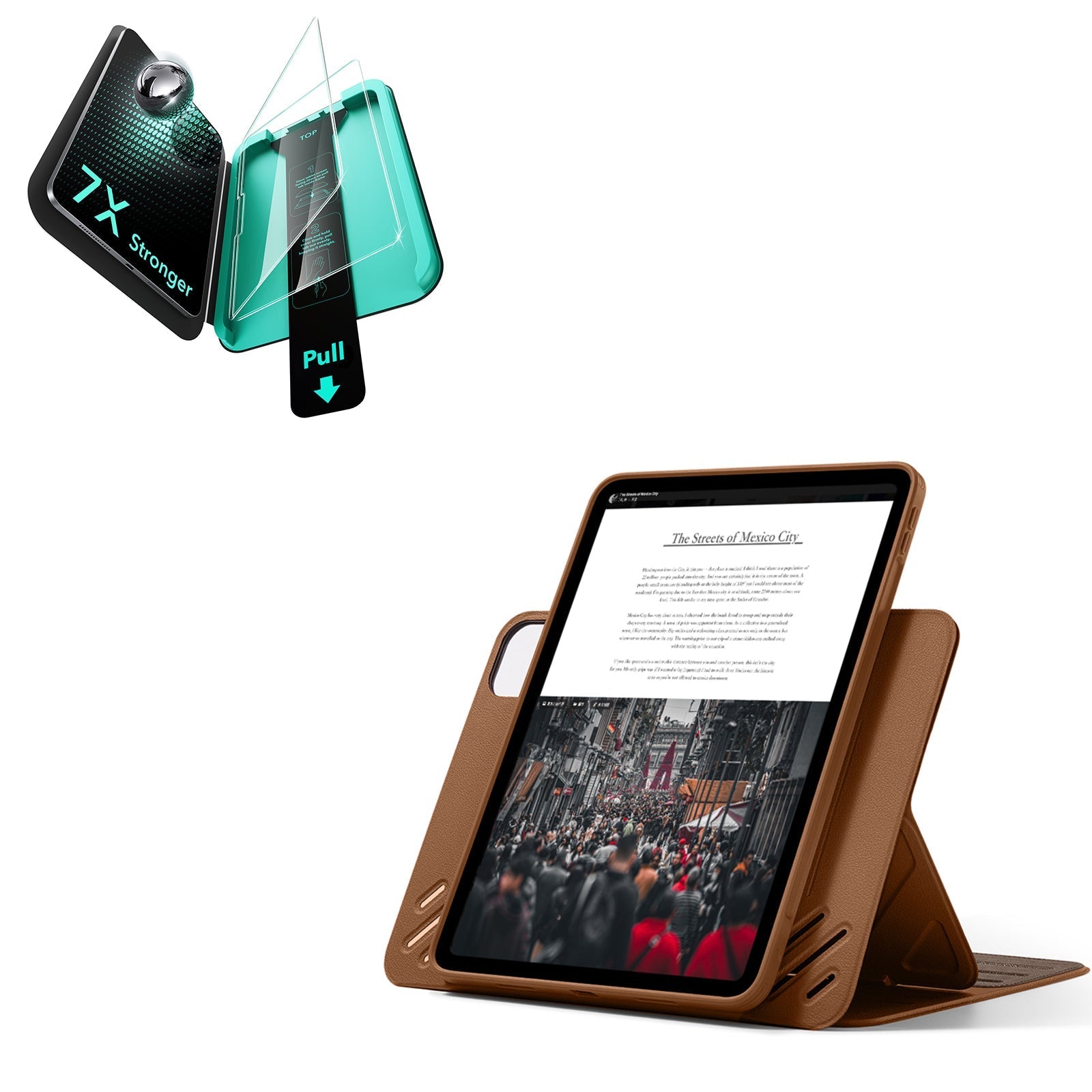 iPad Pro 13" (2025) Bundle Shift Magnetic Case & Armorite® Protection - Brown ESR ESR