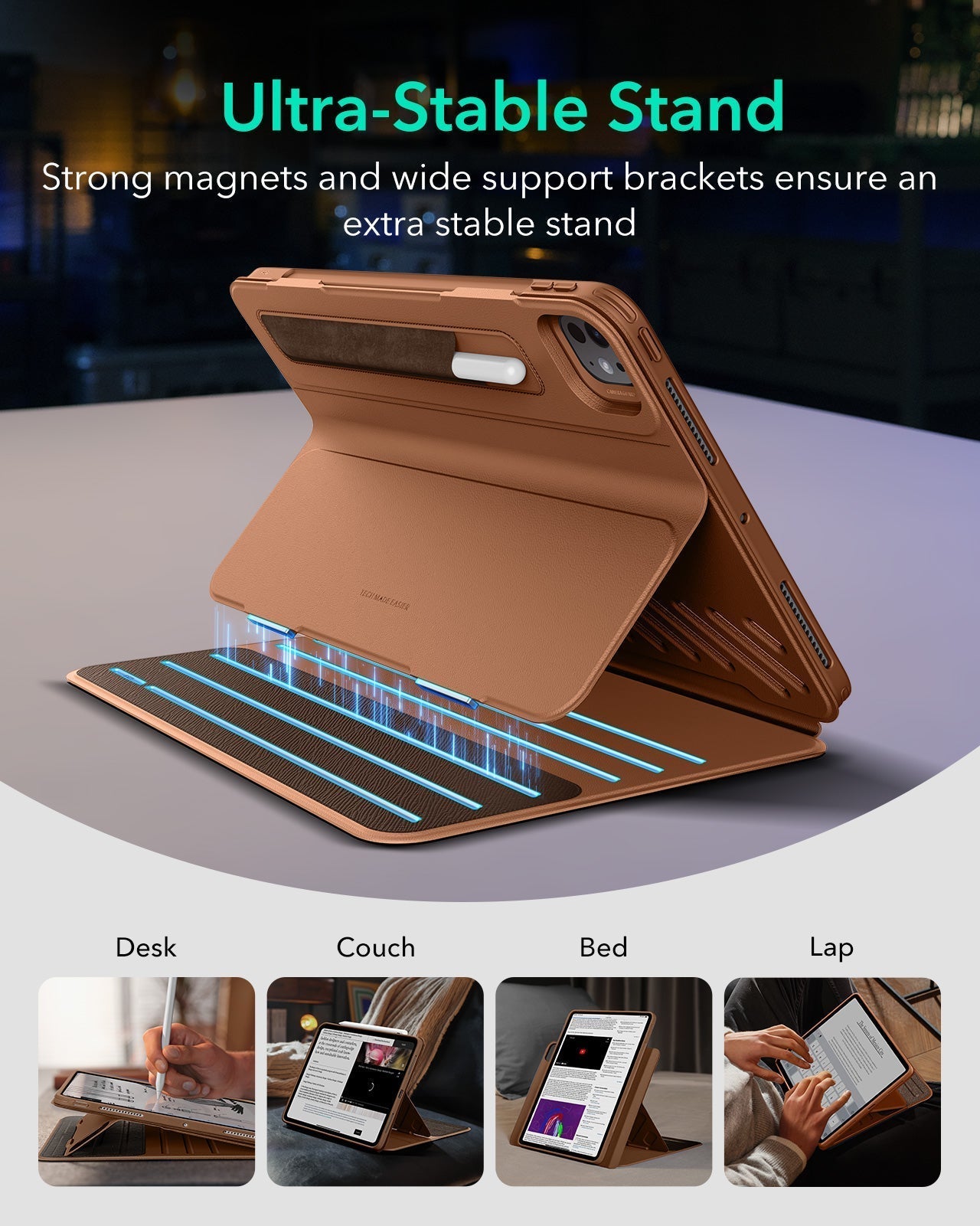 iPad Pro 13" (2025) Bundle Shift Magnetic Case & Armorite® Protection - Brown ESR ESR