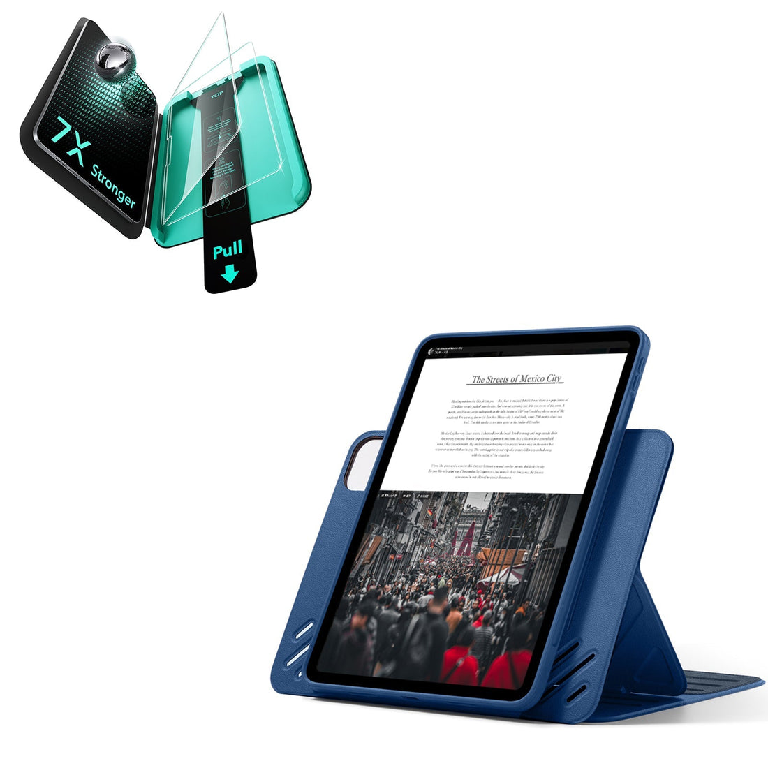 iPad Pro 13" (2025) Bundle Shift Magnetic Case & Armorite® Protection - Navy Blue ESR ESR
