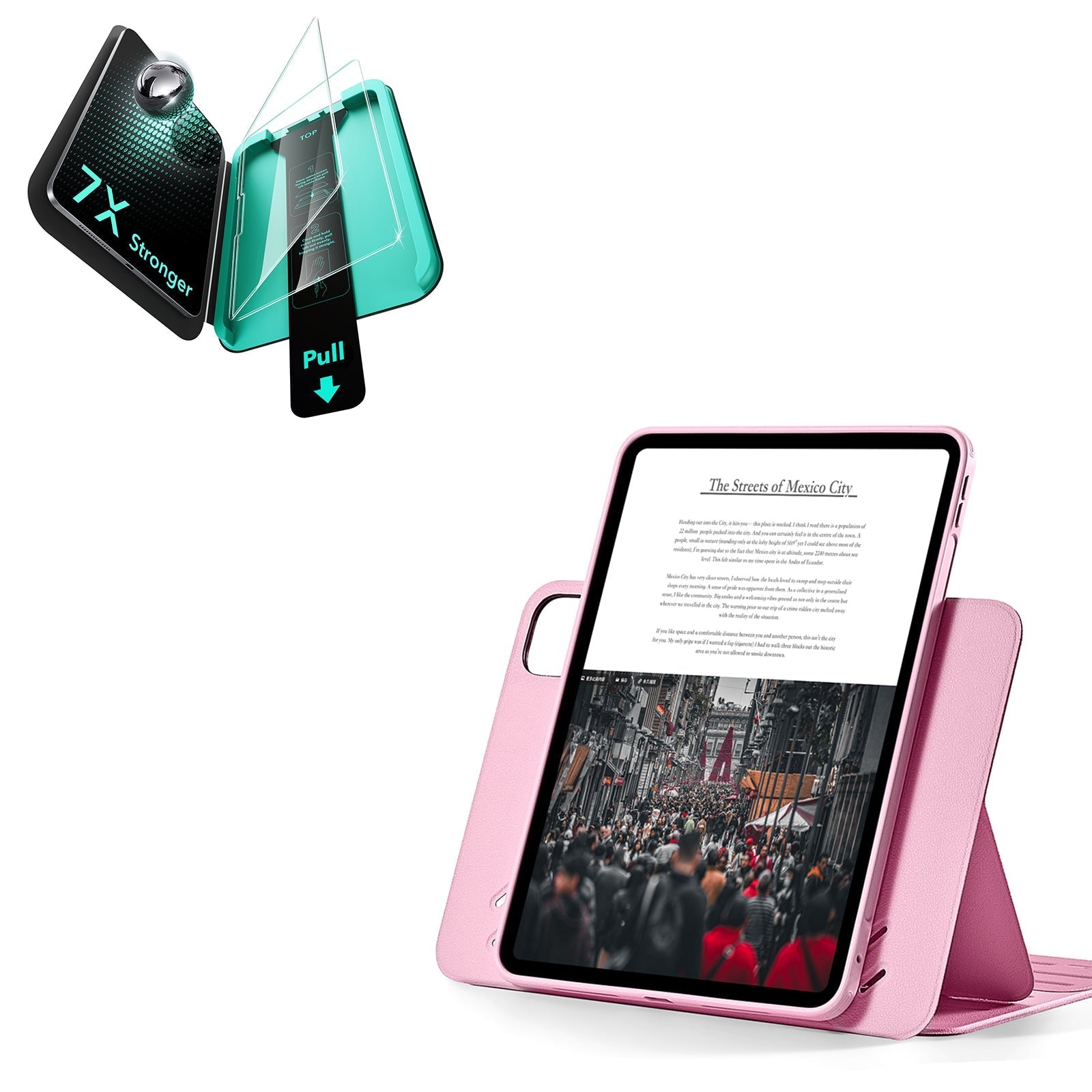 iPad Pro 13" (2025) Bundle Shift Magnetic Case & Armorite® Protection - Pink ESR ESR