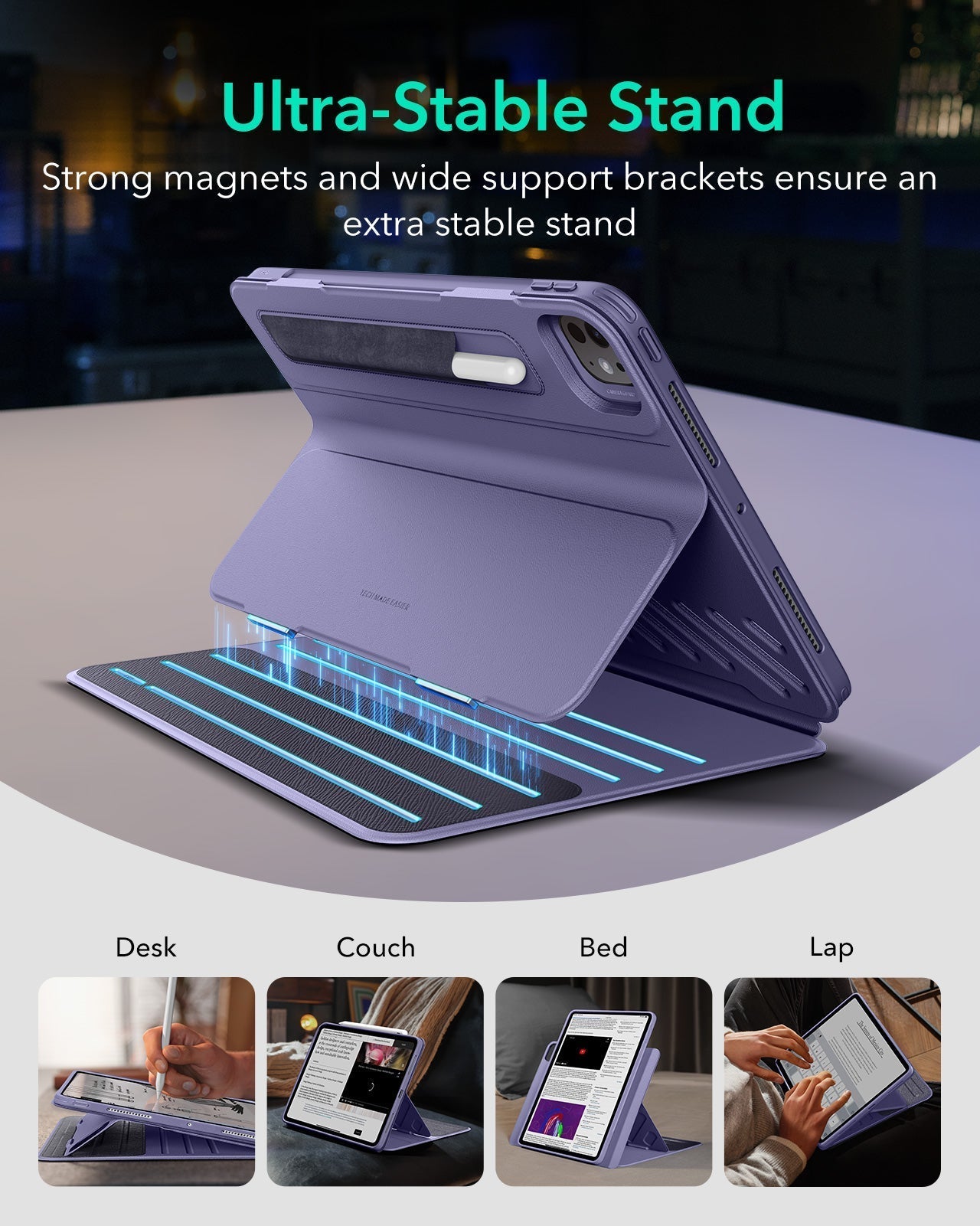 iPad Pro 13" (2025) Bundle Shift Magnetic Case & Armorite® Protection - Purple ESR ESR