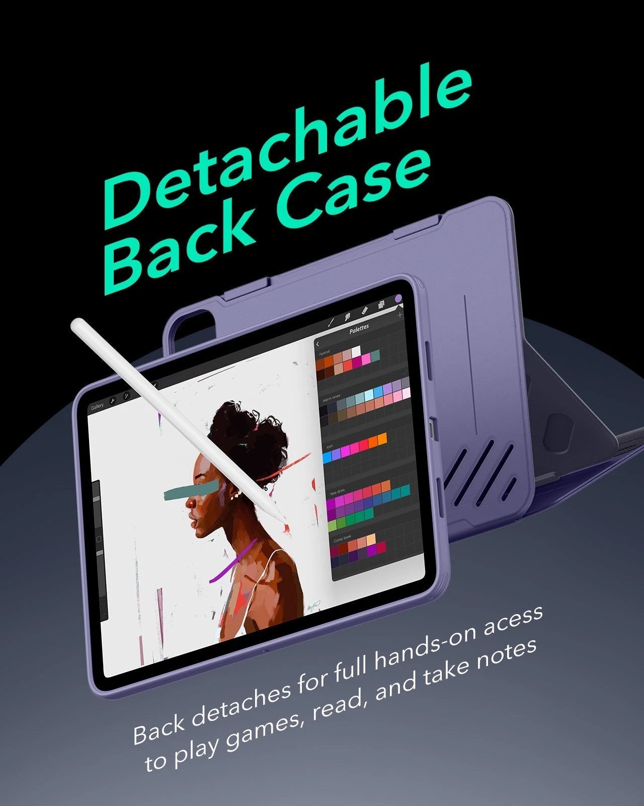 iPad Pro 13" (2025) Bundle Shift Magnetic Case & Armorite® Protection - Purple ESR ESR