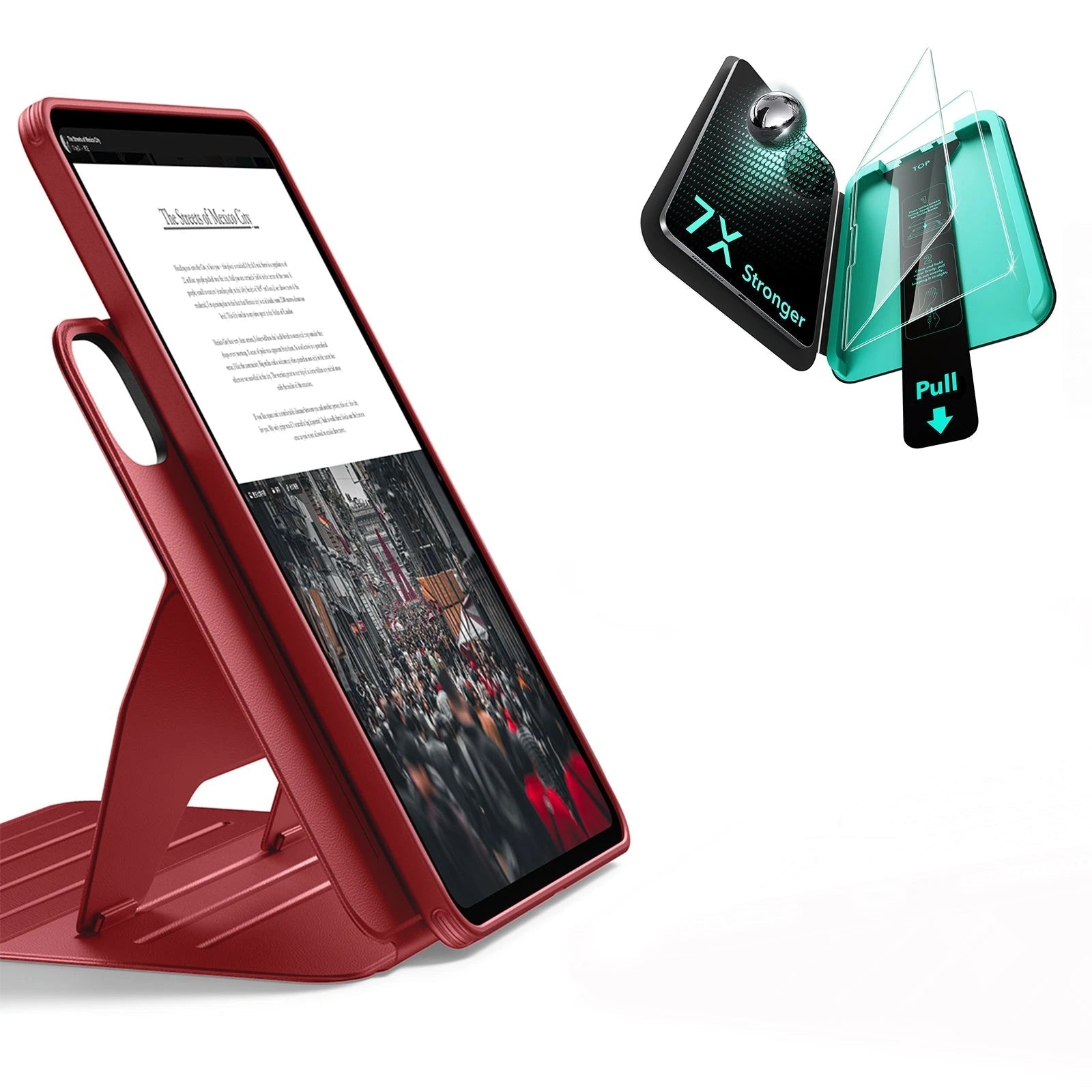 iPad Pro 13" (2025) Bundle Shift Magnetic Case & Armorite® Protection - Red ESR ESR