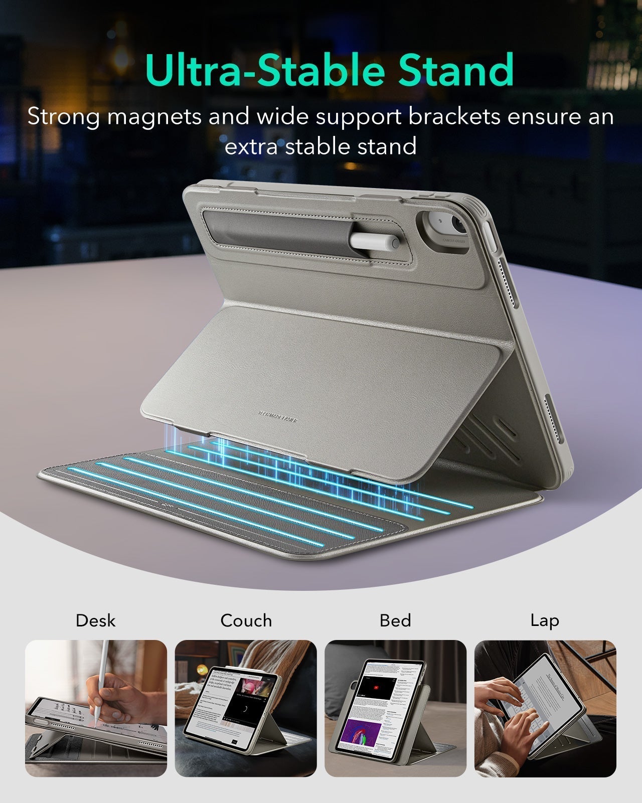iPad Pro 13" (2025) Bundle Shift Magnetic Case & Armorite® Protection - Titanium ESR ESR