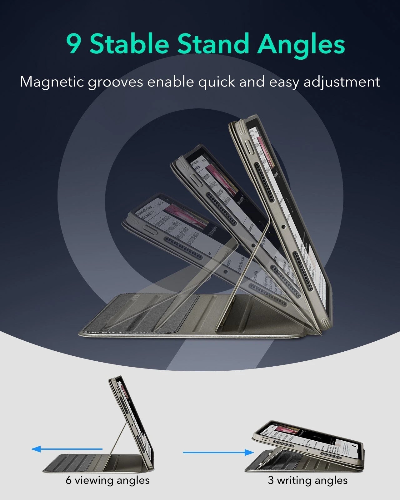 iPad Pro 13" (2025) Bundle Shift Magnetic Case & Armorite® Protection - Titanium ESR ESR