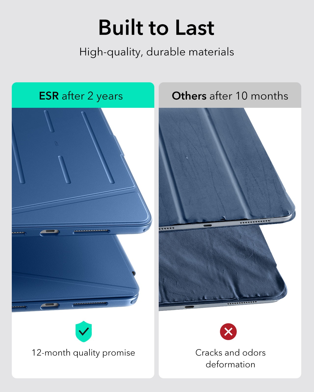 iPad Pro 13" (2024) Flip Magnetic Case with Pencil Holder - Navy Blue ESR ESR