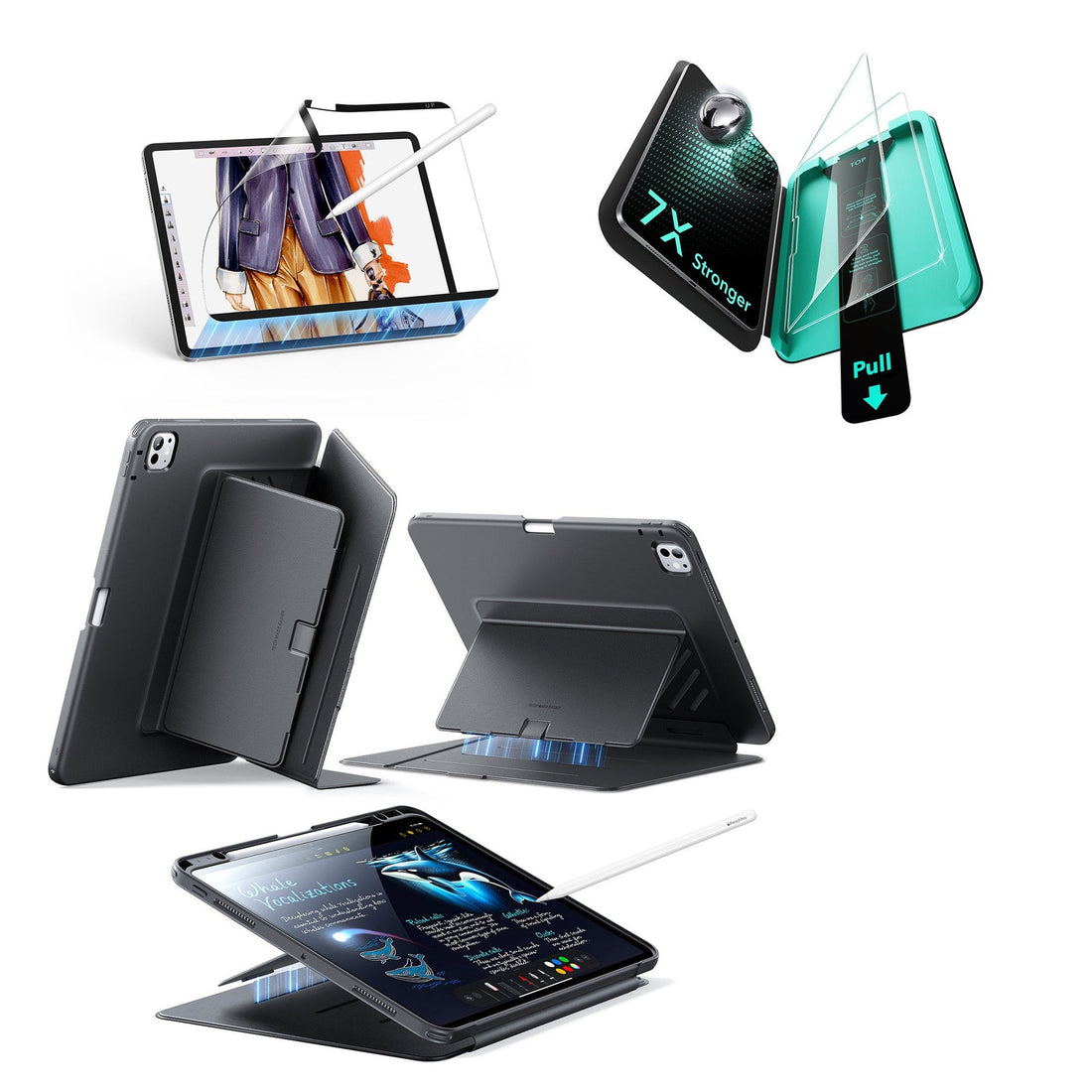 iPad Pro 13ʺ (2025) Flip Transformation Bundle - Black ESR ESR