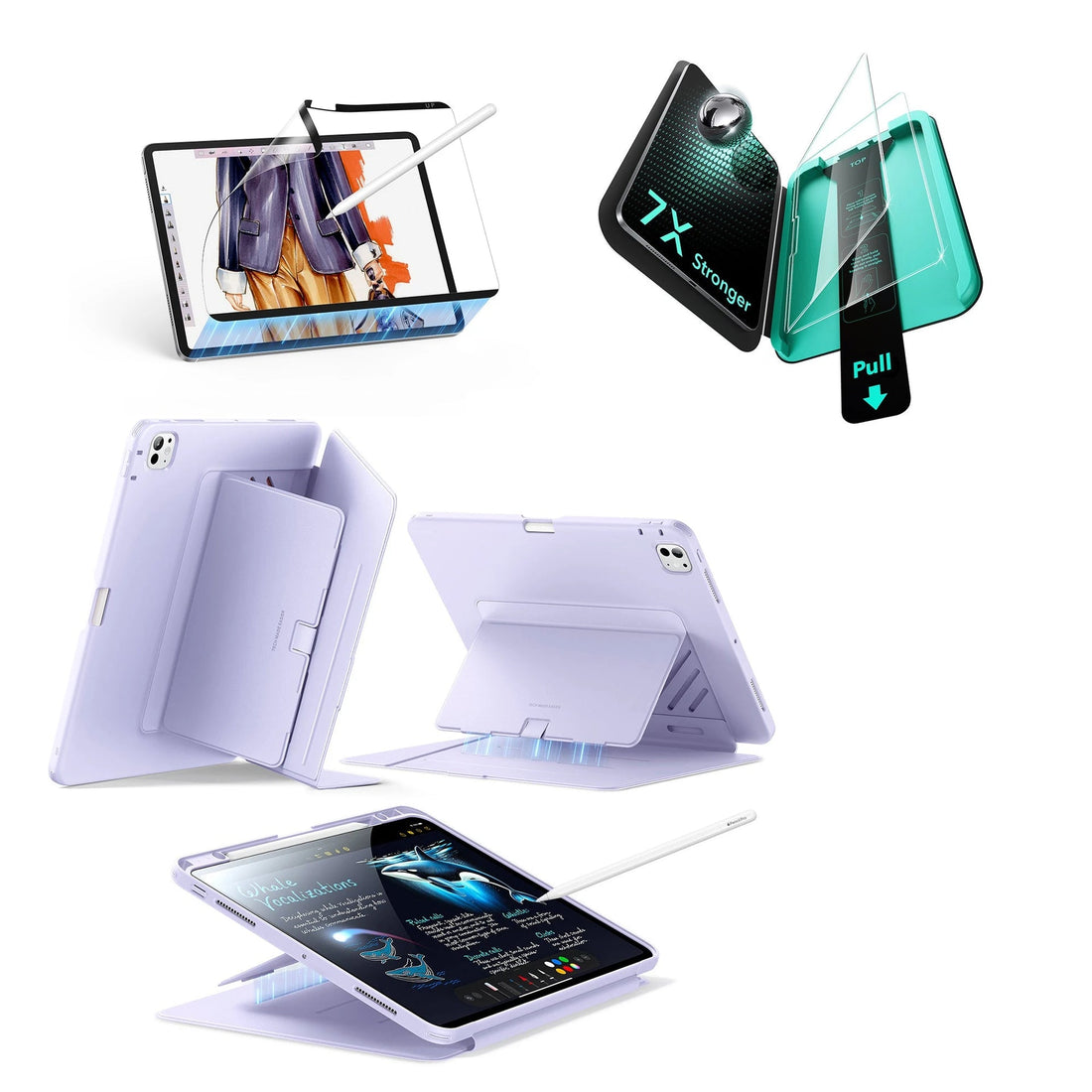 iPad Pro 13ʺ (2025) Flip Transformation Bundle - Purple ESR ESR