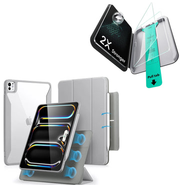 iPad Pro 13ʺ (2025) Rebound Case and Screen Protector Bundle - Grey ESR ESR