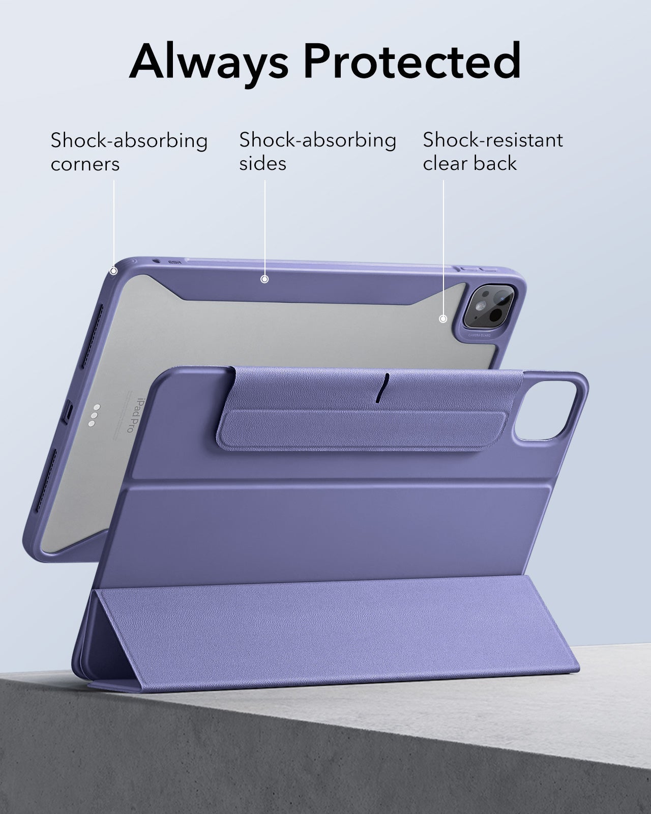 iPad Pro 13ʺ (2025) Rebound Hybrid Case 360 - Lavender ESR ESR