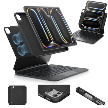 iPad Pro 13" (2025) Rebound Magnetische Tastatur Hülle 360 - DE Layout-Schwarz ESR ESR