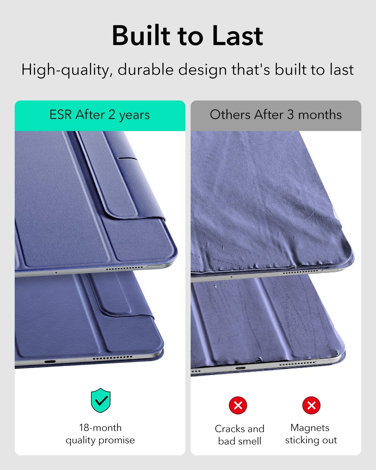 iPad Pro 13" (2025) Rebound Magnetic Case - Lavender ESR ESR