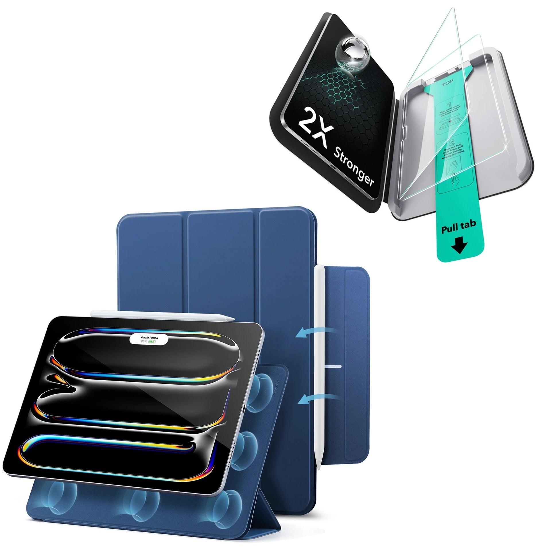 iPad Pro 13ʺ (2025) Rebound Protection Bundle- Navy Blue ESR ESR