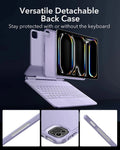 iPad Pro 13″ (2025) Rebound Magnetic Keyboard Case 360 - UK Layout-Purple ESR ESR